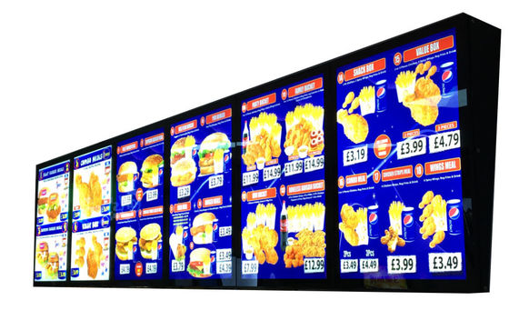 Fast way restaurant Menu display Aluminum Magnetic LED Light Box easy install and easy change graphics long life